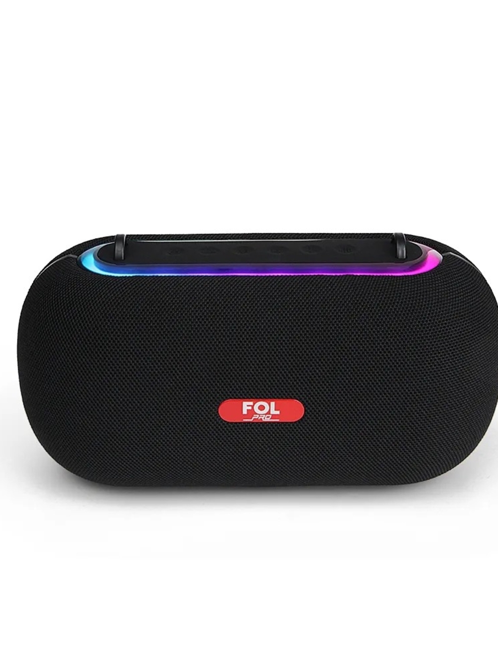 FOL PRO FS-R317 Black Bluetooth Speaker with Blue-Purple RGB Accent